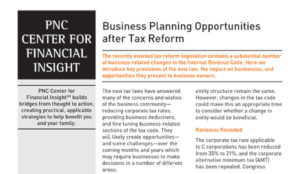 Business Planning Opportunities after Tax Reform